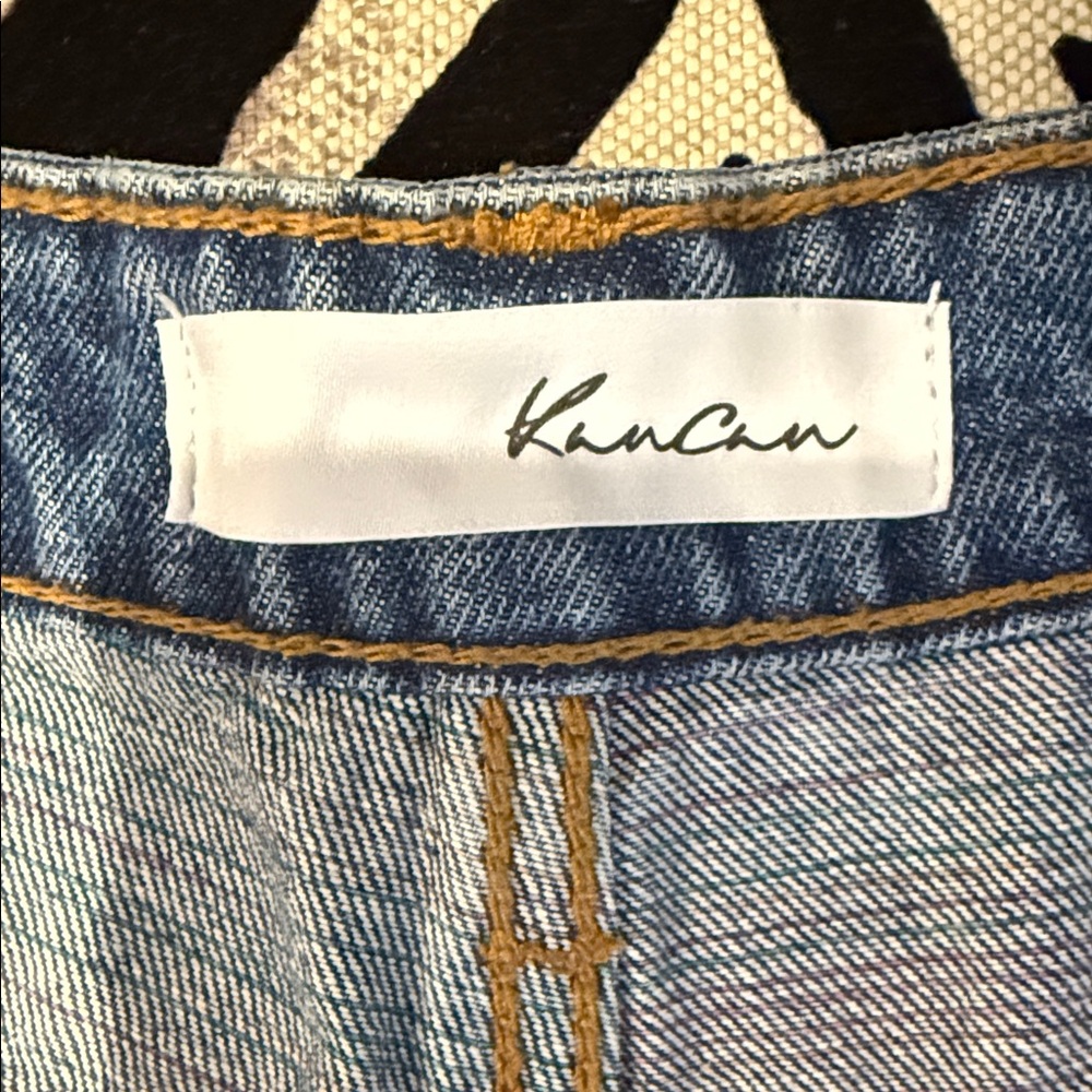 KanCan Light Blue Distressed Jean Shorts - Picture 2 of 6